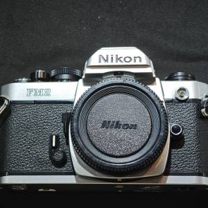 nikon FM2 SILVER 尼康 蜂巢版 鈦簾 90%new 邊角有少許硬傷 功能全正常 送電試機