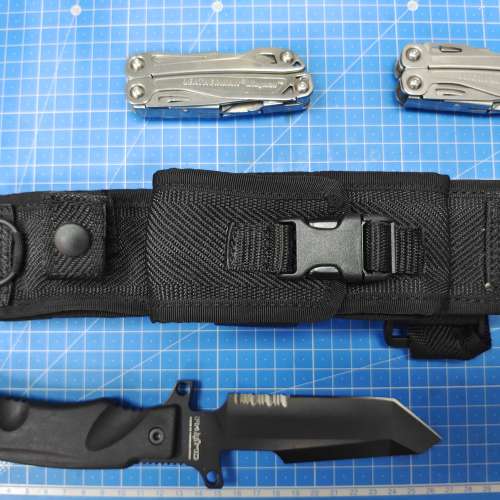 C02.特種部隊軍用規格FKMD , FOX KNIVES,個人藏品自定95%新, 連原裝多工能刀套