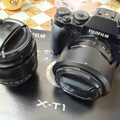 Fujifilm X-T1 相機連 兩鏡 23mm 1.4R/56mm 1.2R