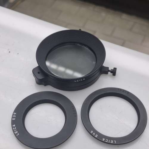 LEICA 13356 FILTER HOOD + E39 E46 RING FILTER