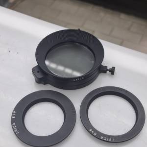 LEICA 13356 FILTER HOOD + E39 E46 RING FILTER