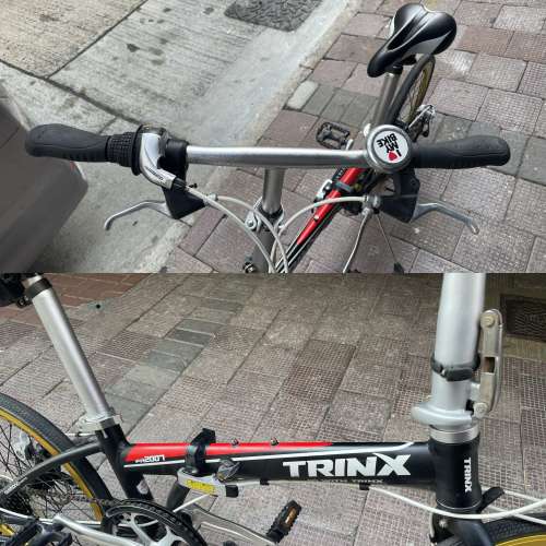 TRINX 7速 鋁合金 20吋(406) 摺疊單車  /前後快拆  /碟剎 - FA2007