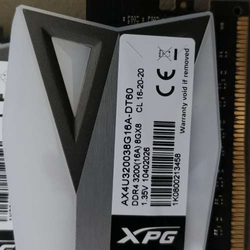 Adata xpg ddr4 8G x 2