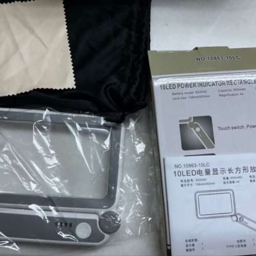 全新放大鏡老花閱讀led燈New reading magnifing glass with light