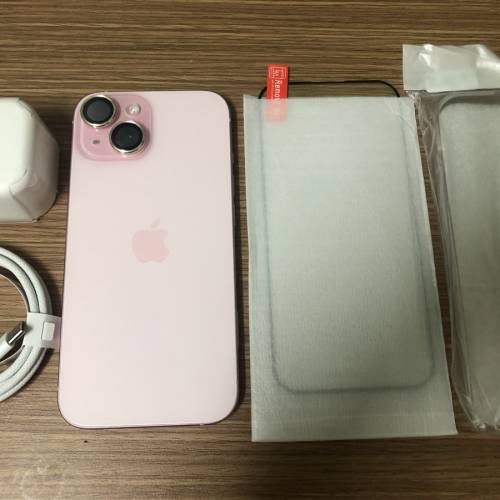 Pink - Full set 99% new iPhone 15 128gb battery 95%  one month warranty