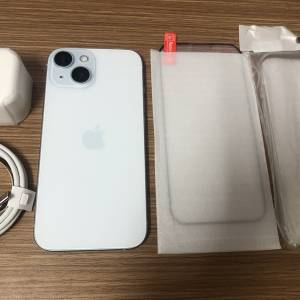 Blue - Full set 99% new iPhone 15 128gb battery 92% one month warranty