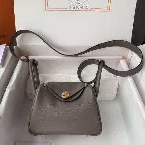 愛馬仕 Hermès  Lindy  mini 進口大牛皮 手工蠟線縫製
