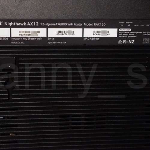 Netgear RAX120 AX6000 Nighthawk AX12 雙頻 WiFi 6 智能無線路由器