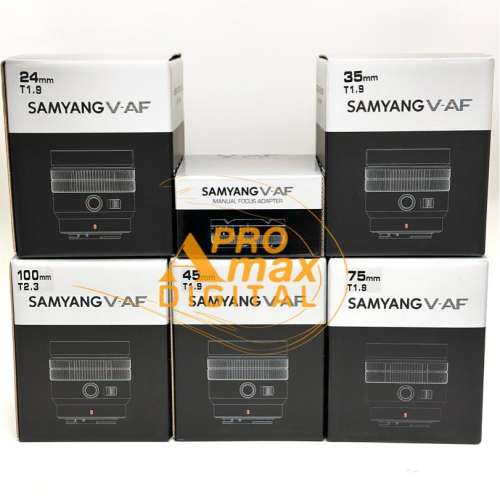 全新現貨✅Samyang V-AF 20mm 24mm 35mm 45mm 75mm T1.9 100mm T2.3 FE for Sony E ...
