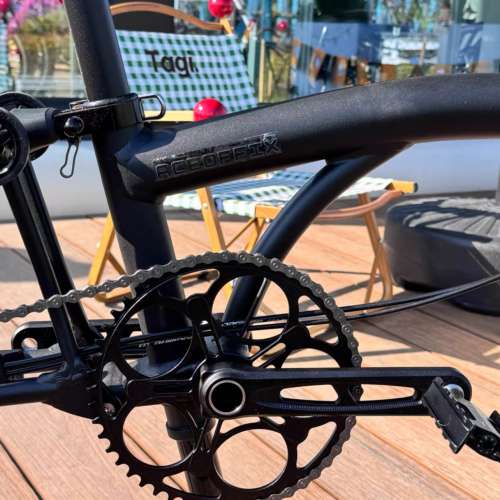 特價 2025 最新黑武士黑色 ACEOFFIX C5 全原裝5速黑色碳前叉鋁合金折叠車 送前後蛙...