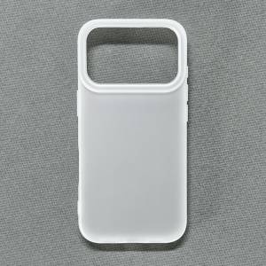 iPhone 17 Pro Case Transparent White matt finish soft case 磨砂透白軟身機殼