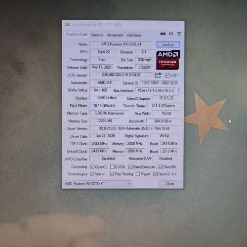 AMD Radeon RX 6700XT 12G