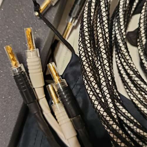 Inakustik LS-603 Speaker Cable 喇叭線 3M長,一對配上鍍金蕉头,有單有盒有証書,喇...