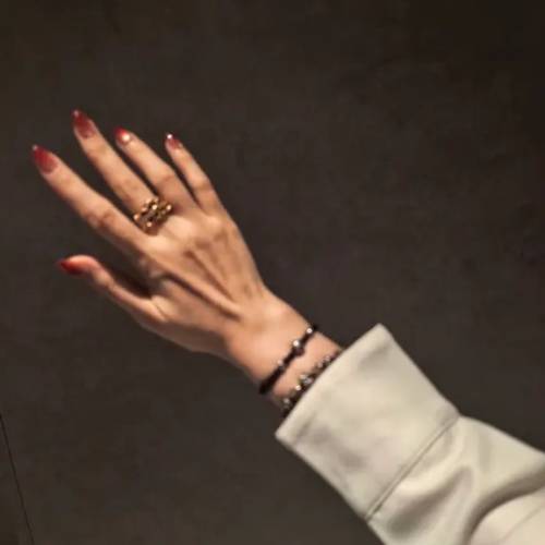 Chrome Hearts克羅心鳶尾花帶鑽戒指 22k金