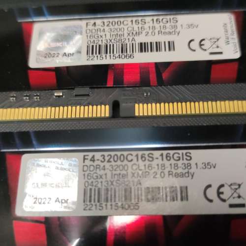 G.Skill Aegis Gaming DDR4 16GB (16GB x 2) 3200MHz CL16 (F4-3200C16S-16GIS)