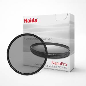 HAIDA NanoPro Mist Black Variable ND Filter 1/8 黑柔焦連可調減光濾鏡 For Cano...