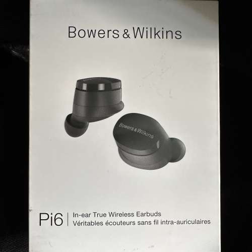 B&W Pi6 無線藍芽耳機 黑色 全新 行貨