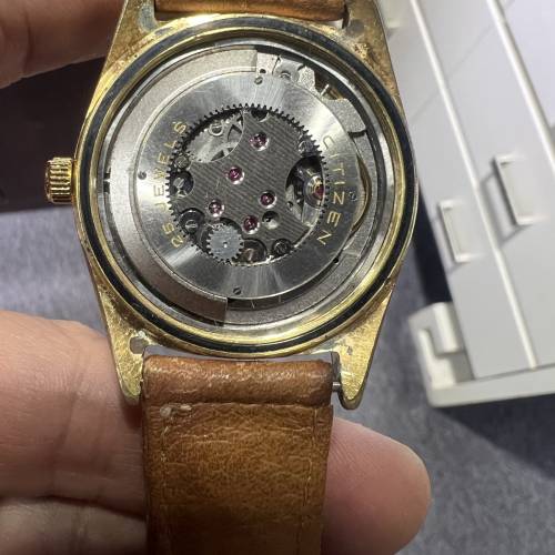 70年代Citizen SuperKing西鐵城軌道(鋸齒陀）25鑽自動機械表