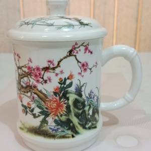 全新 Venus Porcelain 有耳杯（傳統中國特色圖案）