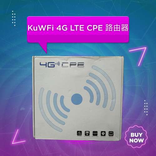 全新KuWFi 4G LTE CPE 路由器 300Mbps 無線家用路由器 3G 4G SIM Wifi 路由器