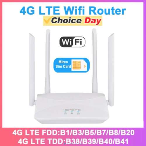 全新KuWFi 4G LTE CPE 路由器 300Mbps 無線家用路由器 3G 4G SIM Wifi 路由器