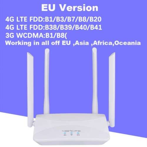 全新KuWFi 4G LTE CPE 路由器 300Mbps 無線家用路由器 3G 4G SIM Wifi 路由器