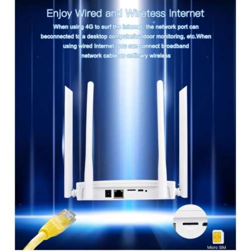 全新KuWFi 4G LTE CPE 路由器 300Mbps 無線家用路由器 3G 4G SIM Wifi 路由器