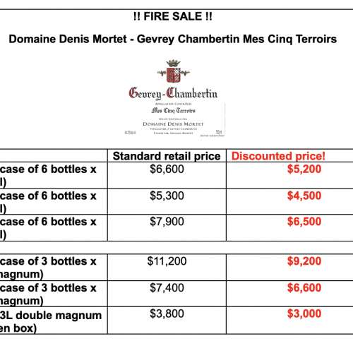 Domaine Denis Mortet - Gevrey Chambertin Mes Cinq Terroirs