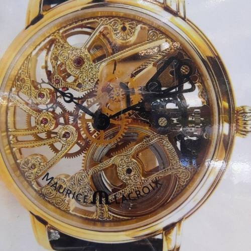 ( 聖誕秒殺價 ) 古董上鍊透視皮帶錶