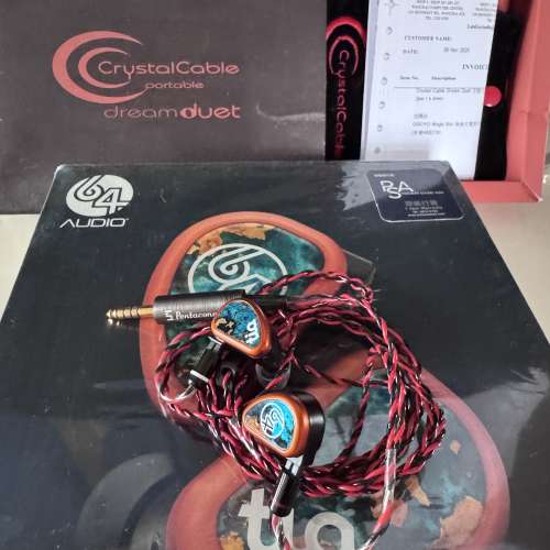 出售套裝64Audio Fourte連CrystalCable dreamduet 4.4mm