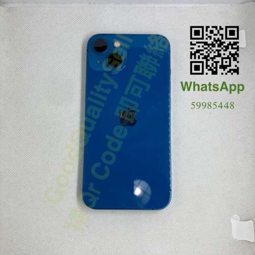 $(2) 98%新 IPhone 13 256GB 藍 🔋90%