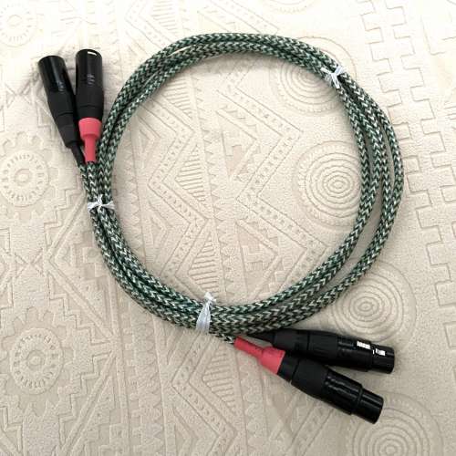 美國7N純銀，高分析力，靚聲Hi Fi 訊號線 一對，發燒友喜用！