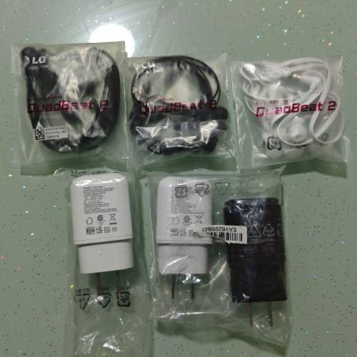 全走，LG QuadBeat 2 耳機 耳筒 ( 3.5mm)及充電器