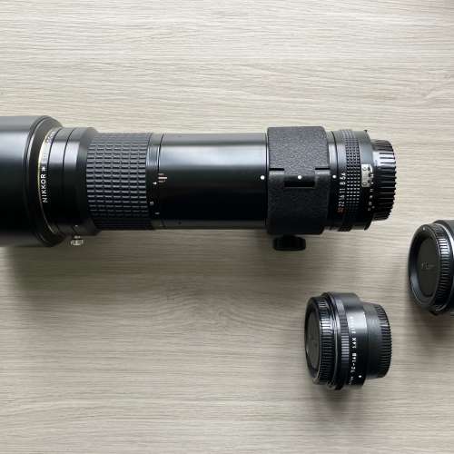 Nikon Nikkor AIS 400mm f5.6 *ED、TC-14B 1.4x 增距鏡及Nikon lens scope converter