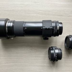 Nikon Nikkor AIS 400mm f5.6 *ED、TC-14B 1.4x 增距鏡及Nikon lens scope converter