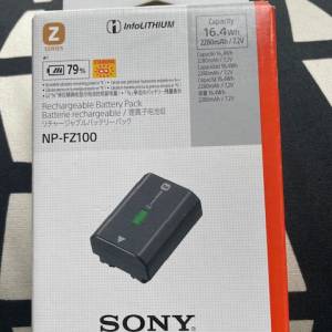 Sony NP-FZ100 相機電池 (合Sony A1, A9, A7, A6700) - 全新