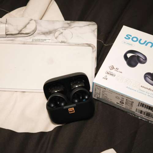 95%新 Anker Soundcore Areoclip 水貨 黑色 Aero Clip 耳夾式耳機 LDAC 送 ITFIT 鬧...