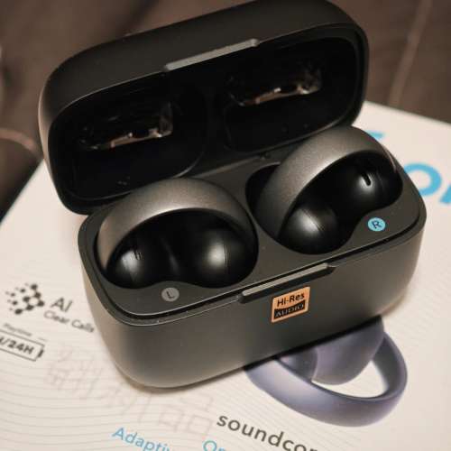 95%新 Anker Soundcore Areoclip 水貨 黑色 Aero Clip 耳夾式耳機 LDAC 送 ITFIT 鬧...
