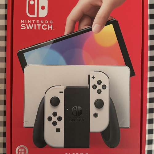 Switch 1 OLED 版本 任天堂遊戲機套裝 行貨 99%新 全新一樣 只試玩了幾次便放回盒中...