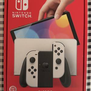 Switch 1 OLED 版本 任天堂遊戲機套裝 行貨 99%新 全新一樣 只試玩了幾次便放回盒中...
