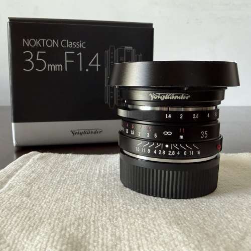 超級新淨 FULL SET 福倫達 Voigtlander Nokton Classic 35mm F1.4 II MC VM LEICA ...