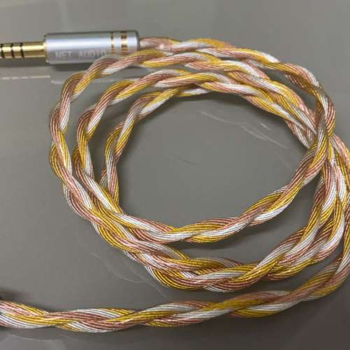 (平民價優惠)(2股同軸設計)三頻提升旗艦級2絞630芯金銀銅(無氧銅+單晶銅鍍銀+單晶銅...