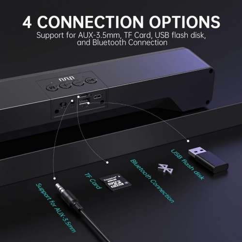 Uhuru RGB Soundbar UGWS-10電腦藍牙喇叭