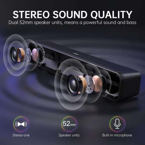 Uhuru RGB Soundbar UGWS-10電腦藍牙喇叭