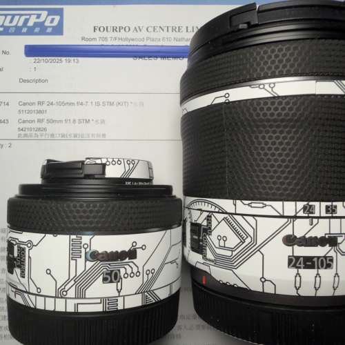 RF 50mm f/1.8 & RF 24-105mm f/4-7.1