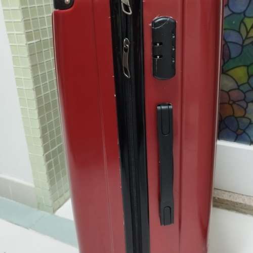 24吋萬向輪旅行行李箱喼25kg christmas red luggage suitcase