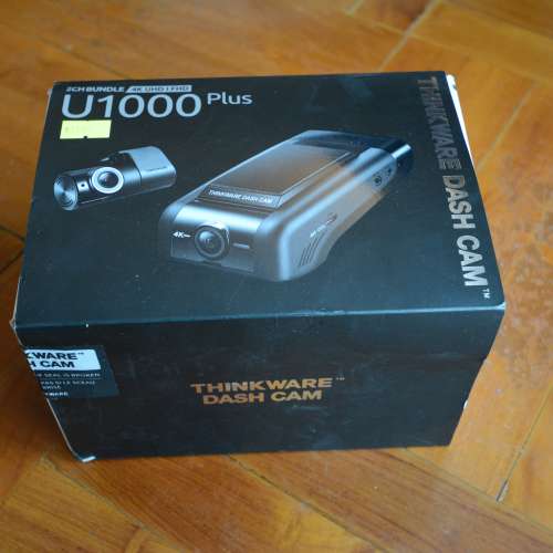 (全新原裝行貨) Thinkware Dash Cam U1000 PLUS 4K 超高清行車記錄儀