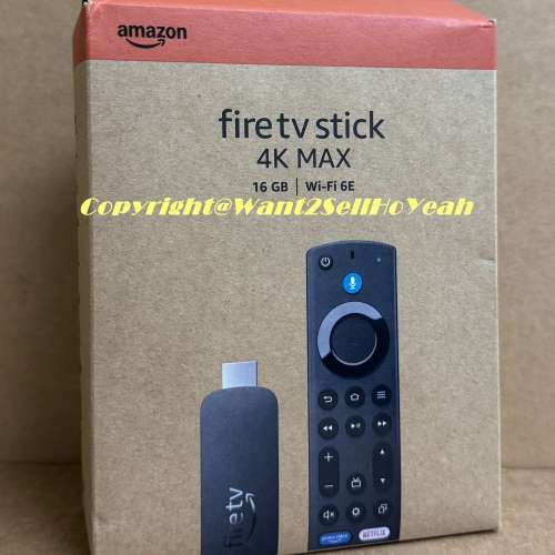 US版本!Amazon Fire TV Stick 4K Max (2nd Gen), 2023 Release, 2/16GB,Wi-Fi 6E,全...