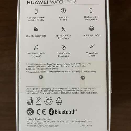 華為Huawei Watch Fit 2 黑色99% NEW