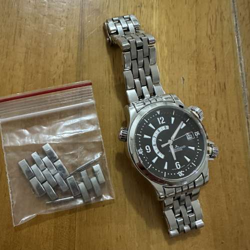 積家1000 hours 潛水鬧表， 全原裝、全正常， 無紙無盒，使用積家舊裝自動機芯 Cal...